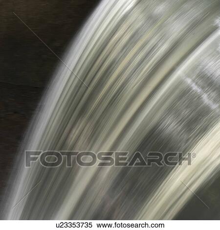 Stock Photography - Waterfall at Macaw Mountain Bird Park, Copan, Copan Ruinas, Honduras. Fotosearch