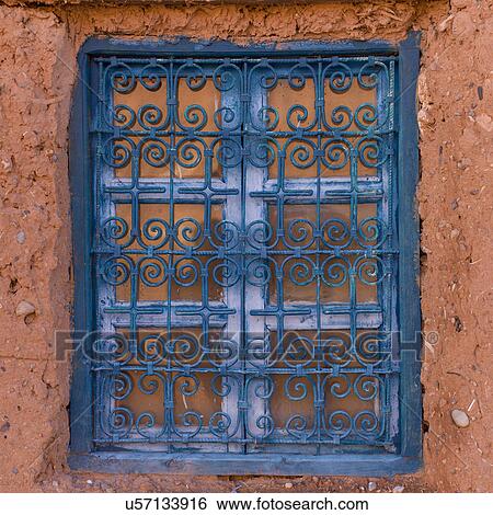Window of a traditional house, Ouarzazate, Morocco View Large Photo Image Stock Photograph - Window of a traditional house, Ouarzazate, Morocco. Fotosearch