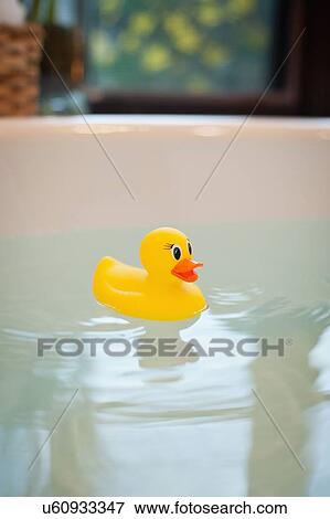 rubber ducky in bathtub