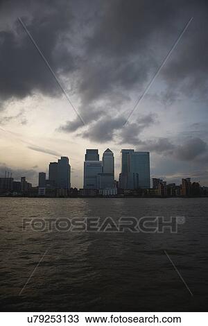 Stock Image - Canary Wharf, London, England, UK. Fotosearch