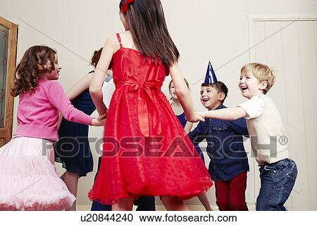 Children dancing at birthday party View Large Photo Image Stock Image - Children dancing at birthday party. Fotosearch