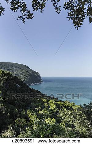 Coast at Sirolo, Italy View Large Photo Image Stock Image - Coast at Sirolo, Italy. Fotosearch