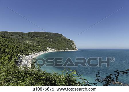 Stock Photography - Coast at Sirolo, Italy. Fotosearch