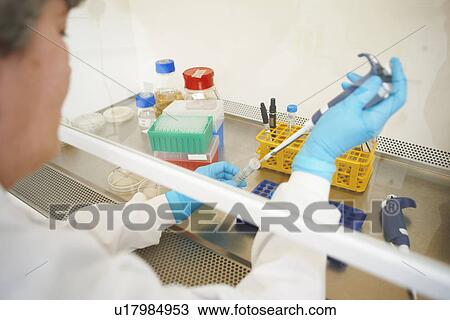Female scientist pipetting sample into test tube View Large Photo Image Stock Image - Female scientist pipetting sample into test tube. Fotosearch