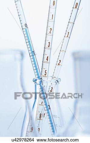 Graduated pipettes in Erlenmeyer flask View Large Photo Image Picture - Graduated pipettes in Erlenmeyer flask. Fotosearch