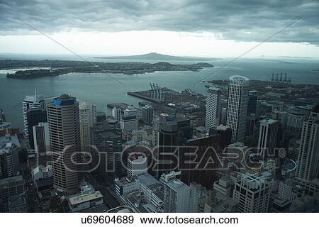 High angle view of Auckland, New Zealand View Large Photo Image Stock Photo - High angle view of Auckland, New Zealand. Fotosearch