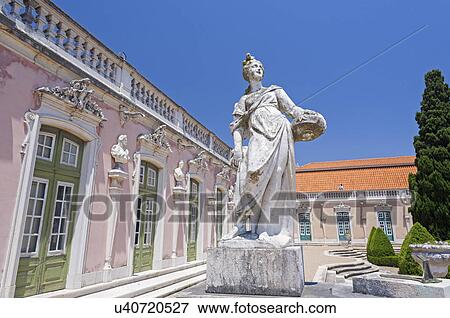 Stock Photo - Queluz Palace, Queluz, Lisbon, Portugal. Fotosearch