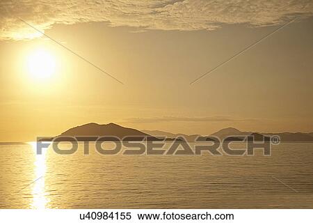 Stock Photography - Seacape at sunset, Fethiye, Turkey. Fotosearch