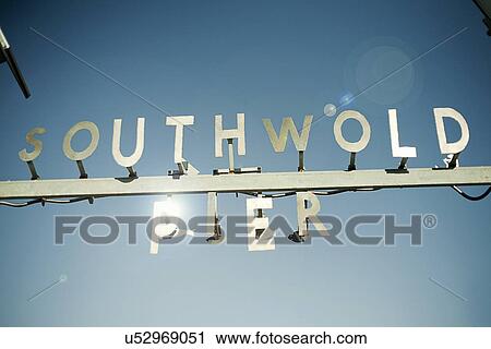 Sign for Southwold Pier, Southwold, Suffolk, UK View Large Photo Image Stock Image - Sign for Southwold Pier, Southwold, Suffolk, UK. Fotosearch