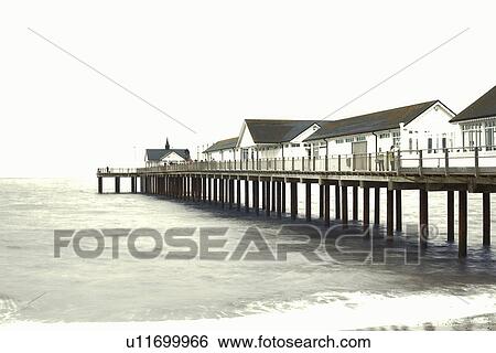 Stock Photograph - Southwold pier, Southwold, Suffolk, UK. Fotosearch