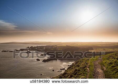 Stock Image - St Abbs, Berwickshire, Scotland. Fotosearch