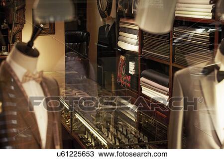 Stock Image - Traditional tailors shop interior. Fotosearch