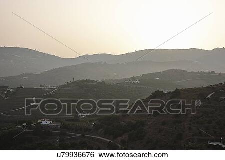 View of mountains and valleys, Costa del Sol, Spain View Large Photo Image Stock Photograph - View of mountains and valleys, Costa del Sol, Spain. Fotosearch