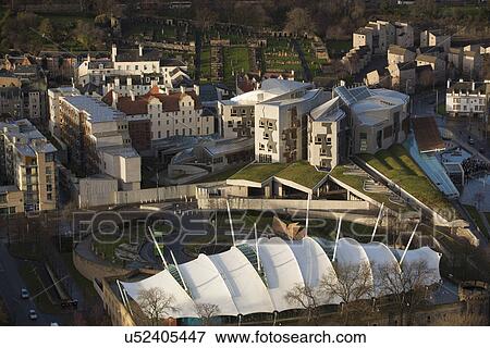 View of the Scottish Parliament and the Dynamic Earth visitor attraction from Salisbury Crags in Edinburgh, Scotland View Large Photo Image Stock Photo - View of the Scottish Parliament and the Dynamic Earth visitor attraction from Salisbury Crags in Edinburgh, Scotland. Fotosearch