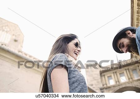 Young couple on vacation, Valencia, Spain View Large Photo Image Picture - Young couple on vacation, Valencia, Spain. Fotosearch