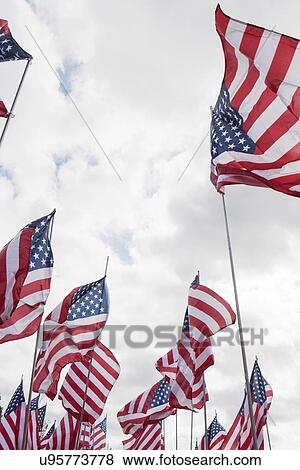 Stock Photo - American flag. Fotosearch