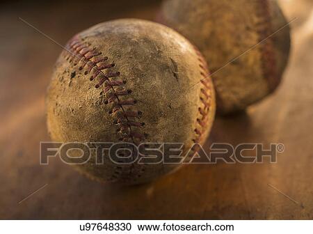 Stock Image - Antique baseball. Fotosearch
