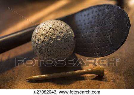 Stock Image - Antique golfing gear. Fotosearch