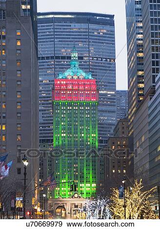Christmas decorations on Manhattan View Large Photo Image Stock Photo - Christmas decorations on Manhattan. Fotosearch