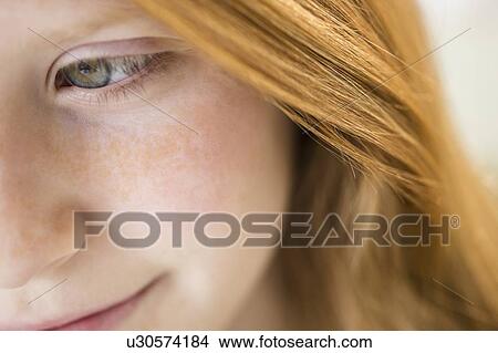 Close up of face of girl View Large Photo Image Picture - Close up of face of girl. Fotosearch