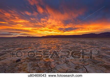 Dramatic sunset over Alvord Desert View Large Photo Image Stock Image - Dramatic sunset over Alvord Desert. Fotosearch