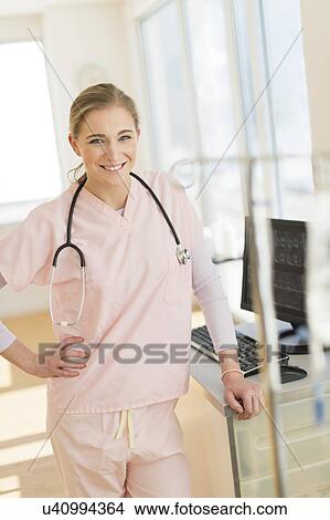 Portrait of female nurse View Large Photo Image Picture - Portrait of female nurse. Fotosearch