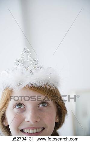 Portrait of girl (12-13) wearing tiara View Large Photo Image Stock Image - Portrait of girl (12-13) wearing tiara. Fotosearch