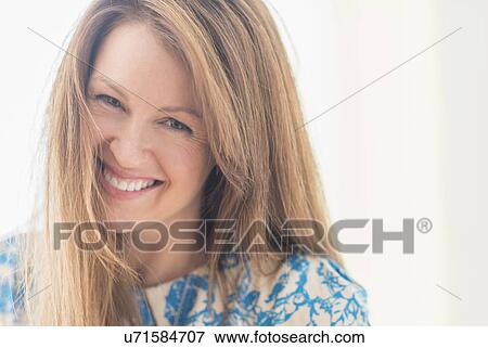 Portrait of woman laughing View Large Photo Image Stock Photo - Portrait of woman laughing. Fotosearch