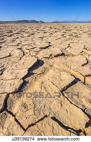 Picture - View of cracked ground. Fotosearch