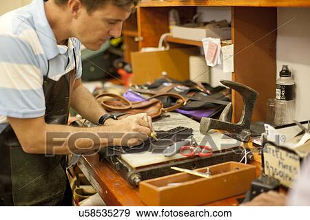 Cobbler at workshop View Large Photo Image Stock Photo - Cobbler at workshop. Fotosearch