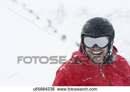 Portrait of mid adult male skier, Obergurgl, Austria View Large Photo Image Stock Photo - Portrait of mid adult male skier, Obergurgl, Austria. Fotosearch