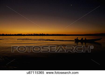 Sunset on the Zambezi River View Large Photo Image Stock Photography - Sunset on the Zambezi River. Fotosearch
