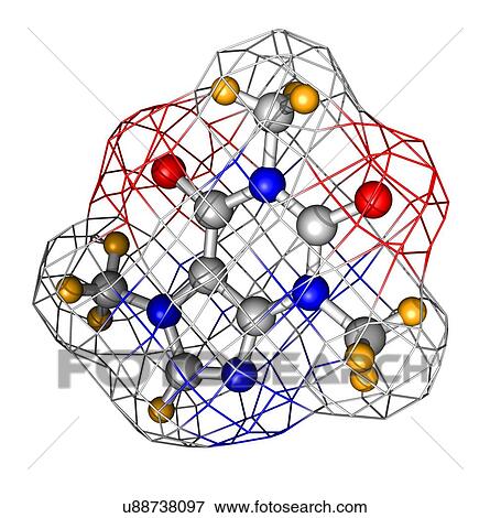 Caffeine molecule View Large Photo Image Stock Photo - Caffeine molecule. Fotosearch