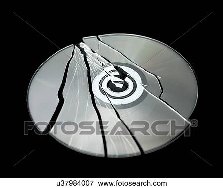 Shattered CD-Rom View Large Photo Image Stock Photo - Shattered CD-Rom. Fotosearch