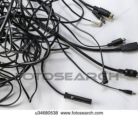 Tangle of Leads View Large Photo Image Stock Photo - Tangle of Leads. Fotosearch
