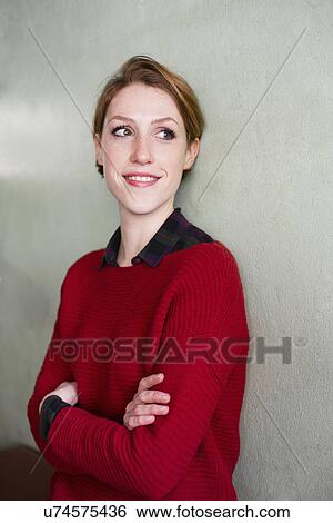 Close up of woman with arms crossed View Large Photo Image Stock Photograph - Close up of woman with arms crossed. Fotosearch