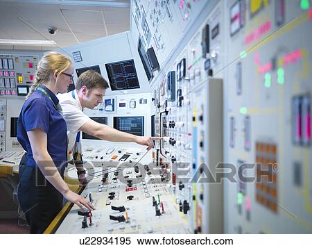 Female operator and trainee in nuclear power station control room simulator View Large Photo Image Stock Photography - Female operator and trainee in nuclear power station control room simulator. Fotosearch