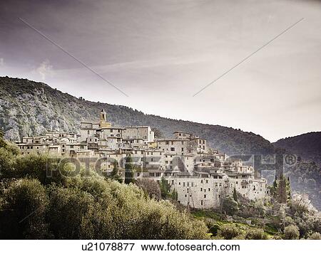 Peillon, Alpes Maritimes, France View Large Photo Image Stock Photo - Peillon, Alpes Maritimes, France. Fotosearch
