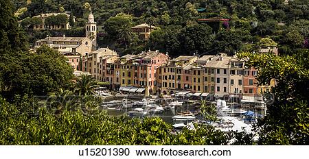 Stock Image - Portofino, Genova, Liguria, Italy. Fotosearch