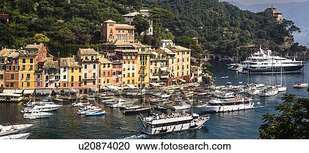 Portofino, Genova, Liguria, Italy View Large Photo Image Stock Image - Portofino, Genova, Liguria, Italy. Fotosearch