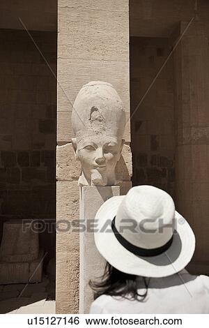 Statues at the Mortuary Temple of Queen Hatshepsut, Egypt View Large Photo Image Stock Photograph - Statues at the Mortuary Temple of Queen Hatshepsut, Egypt. Fotosearch