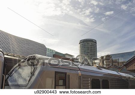 View of the bullring from Birmingham Moor Street train station, West Midlands, UK View Large Photo Image Stock Image - View of the bullring from Birmingham Moor Street train station, West Midlands, UK. Fotosearch
