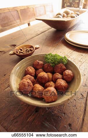 Picture - Akara banana; traditional food from Cameroon; Santa Fe; New Mexico; USA. Fotosearch