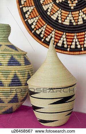 Close-up of baskets from Rwanda; International Folk Art Market; Santa Fe; New Mexico; USA View Large Photo Image Stock Photo - Close-up of baskets from Rwanda; International Folk Art Market; Santa Fe; New Mexico; USA. Fotosearch