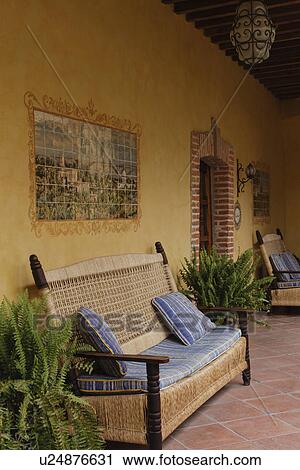 Sitting area at covered patio; San Miguel de Allende; Mexico View Large Photo Image Stock Image - Sitting area at covered patio; San Miguel de Allende; Mexico. Fotosearch