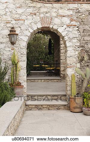 Stairs leading through arched walls; San Miguel de Allende; Mexico View Large Photo Image Stock Image - Stairs leading through arched walls; San Miguel de Allende; Mexico. Fotosearch