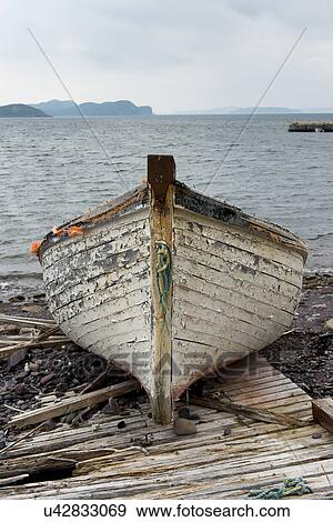 Abandoned Boat on the beach, Open Hall, Bonavista Peninsula, Newfoundland And Labrador, Canada View Large Photo Image Stock Photo - Abandoned Boat on the beach, Open Hall, Bonavista Peninsula, Newfoundland And Labrador, Canada. Fotosearch