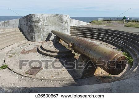 Antique cannon at coast, Cape Spear, St. John's, Newfoundland And Labrador, Canada View Large Photo Image Stock Photo - Antique cannon at coast, Cape Spear, St. John's, Newfoundland And Labrador, Canada. Fotosearch