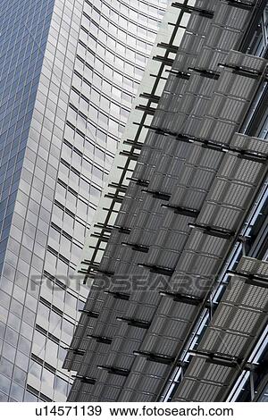 Architectural detail of a modern building, Seattle, Washington State, USA View Large Photo Image Stock Photo - Architectural detail of a modern building, Seattle, Washington State, USA. Fotosearch