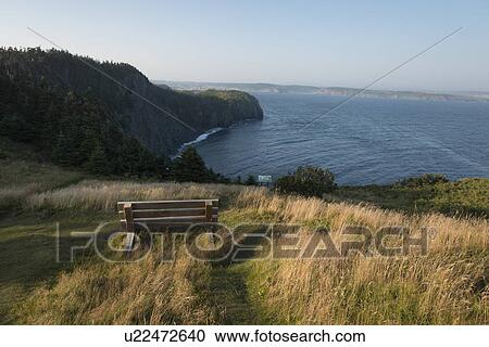Bench along Skerwink Trail, Port Rexton, Bonavista Peninsula, Newfoundland And Labrador, Canada View Large Photo Image Stock Image - Bench along Skerwink Trail, Port Rexton, Bonavista Peninsula, Newfoundland And Labrador, Canada. Fotosearch